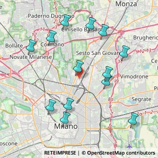 Mappa Via Privata San Basilio, 20125 Milano MI, Italia (4.62462)
