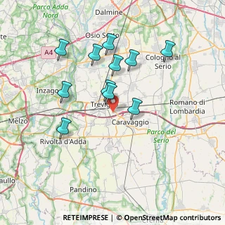 Mappa Via Vesture, 24047 Treviglio BG, Italia (6.74273)