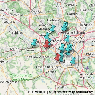 Mappa Via Vincenzo Gioberti, 20016 Pero MI, Italia (6.12158)