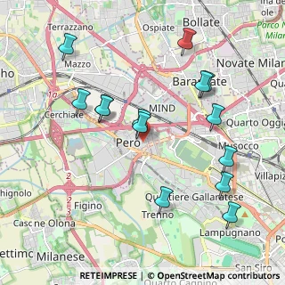 Mappa Via Vincenzo Gioberti, 20016 Pero MI, Italia (2.09786)
