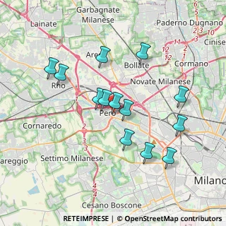 Mappa Via Vincenzo Gioberti, 20016 Pero MI, Italia (3.43308)