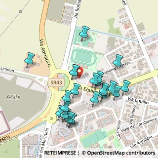 Mappa Via Equilio, 30016 Jesolo VE, Italia (0.23292)