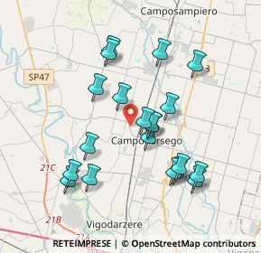 Mappa SP 70, 35011 Campodarsego PD (3.489)