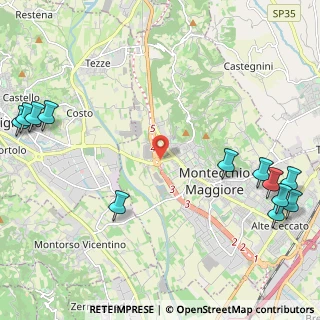 Mappa Via Molinetto, 36075 Montecchio Maggiore VI, Italia (3.195)