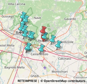 Mappa Via N. Castellini, 25086 Rezzato BS, Italia (6.20667)