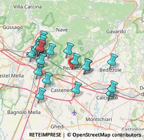 Mappa Via N. Castellini, 25086 Rezzato BS, Italia (6.9785)
