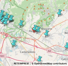 Mappa Via N. Castellini, 25086 Rezzato BS, Italia (6.172)