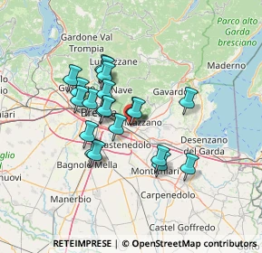 Mappa Via N. Castellini, 25086 Rezzato BS, Italia (10.861)