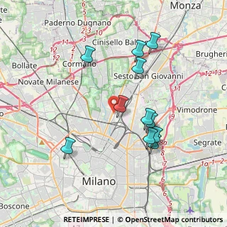 Mappa Via Mainoni D'intignano, 20125 Milano MI, Italia (3.57091)