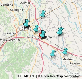 Mappa Centro Commerciale le Piramidi, 36040 Torri di Quartesolo VI, Italia (5.21353)