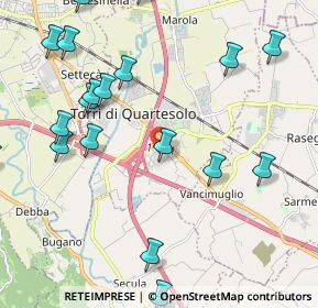 Mappa Centro Commerciale le Piramidi, 36040 Torri di Quartesolo VI, Italia (2.6905)