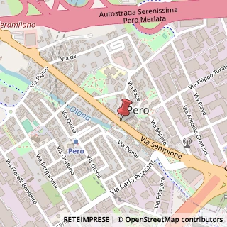 Mappa Via Sempione, 71/B, 20016 Pero, Milano (Lombardia)