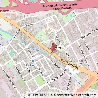 Mappa Strada Statale Sempione, 71, 20016 Pero, Milano (Lombardia)