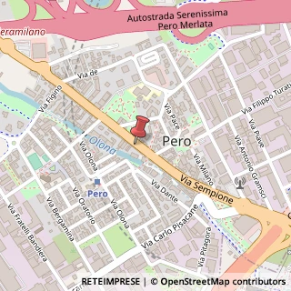 Mappa Via Sempione, 89, 20016 Pero, Milano (Lombardia)