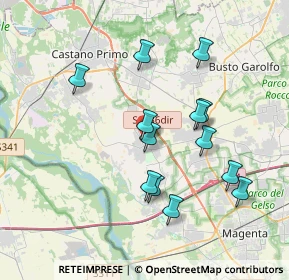 Mappa Via Decimo Fossati, 20012 Cuggiono MI, Italia (3.49615)