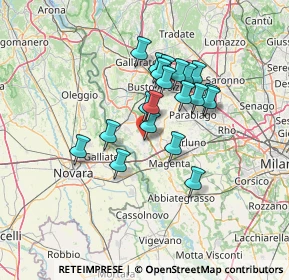 Mappa Via Decimo Fossati, 20012 Cuggiono MI, Italia (10.709)