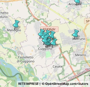 Mappa Via Decimo Fossati, 20012 Cuggiono MI, Italia (1.17727)