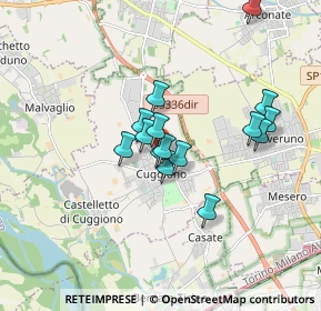 Mappa Via Decimo Fossati, 20012 Cuggiono MI, Italia (1.376)