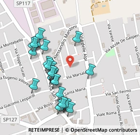 Mappa Via Decimo Fossati, 20012 Cuggiono MI, Italia (0.23846)