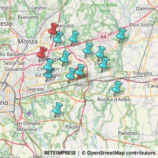Mappa Via dell' Apicoltura, 20066 Melzo MI, Italia (6.85)