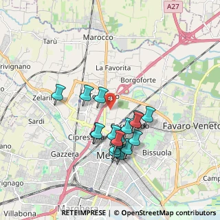 Mappa Via Terraglio, 30174 Mestre VE, Italia (1.58333)