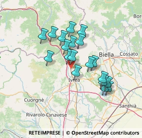 Mappa Via Pozzo, 10013 Borgofranco d'Ivrea TO, Italia (11.34)