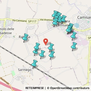 Mappa Via Sarmego, 36043 Camisano Vicentino VI, Italia (1.0455)