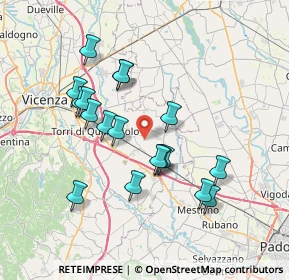Mappa Via Sarmego, 36043 Camisano Vicentino VI, Italia (6.75111)