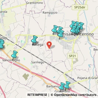 Mappa Via Sarmego, 36043 Camisano Vicentino VI, Italia (3.029)
