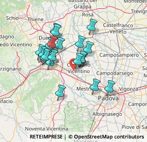 Mappa Via Sarmego, 36043 Camisano Vicentino VI, Italia (11.4335)