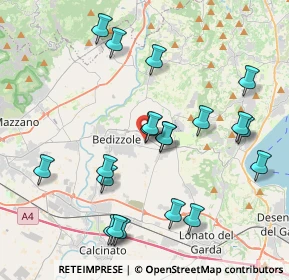 Mappa Via Mincio, 25081 Bedizzole BS, Italia (4.1665)