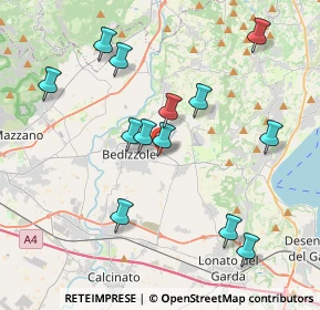 Mappa Via Mincio, 25081 Bedizzole BS, Italia (3.90154)