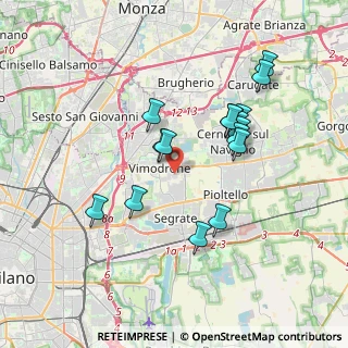Mappa Largo Fratelli Cervi, 20090 Vimodrone MI, Italia (3.35938)