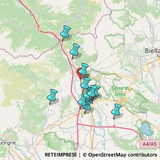 Mappa Via Baio Dora, 10013 Borgofranco d'Ivrea TO, Italia (5.93909)