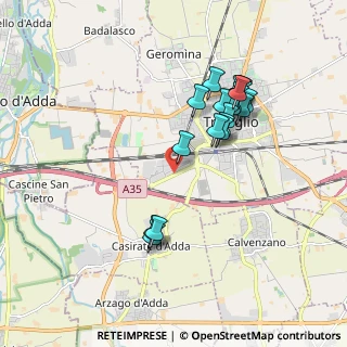 Mappa Via Aldo Moro, 24047 Treviglio BG, Italia (1.732)