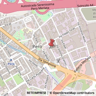 Mappa Via XXV Aprile, 5, 20016 Pero, Milano (Lombardia)