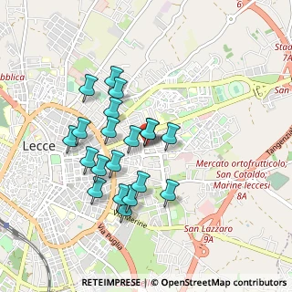 Mappa Via Cataldo Antonio Mannarino, 73100 Lecce LE, Italia (0.857)
