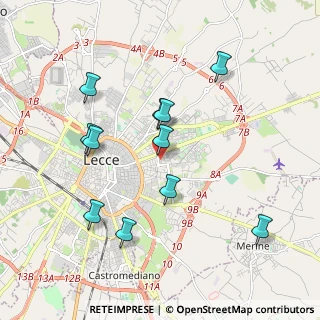 Mappa Via Cataldo Antonio Mannarino, 73100 Lecce LE, Italia (2.04818)