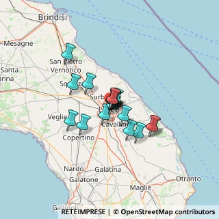 Mappa Via di Casanello, 73100 Lecce LE, Italia (8.50944)