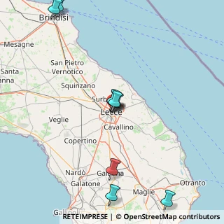 Mappa Via di Casanello, 73100 Lecce LE, Italia (26.47083)