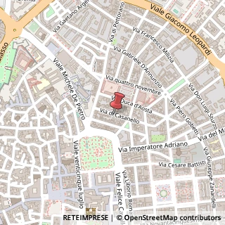 Mappa Via di casanello 33/c, 73100 Lecce, Lecce (Puglia)