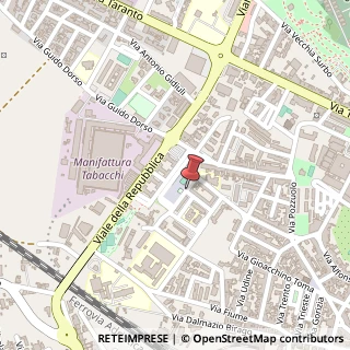 Mappa Via Matteo Da Lecce, 1, 73100 Lecce, Lecce (Puglia)