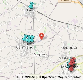 Mappa Località Cicala, 73041 Carmiano LE, Italia (3.25625)