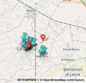 Mappa Località Cicala, 73041 Carmiano LE, Italia (1.685)