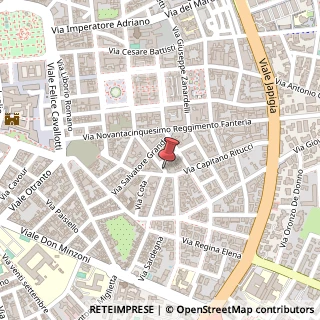 Mappa Via Michelangelo Schipa,  35, 73100 Lecce, Lecce (Puglia)