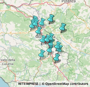 Mappa Via Lagno Secco, 84038 Sassano SA, Italia (11.3765)