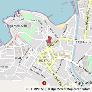 Mappa Via Piave, 33, 84043 Agropoli, Salerno (Campania)