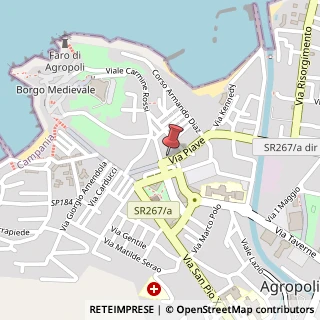 Mappa Via Piave, 52, 84043 Agropoli, Salerno (Campania)