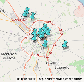 Mappa LUIGI DE SIMONE, 73100 Lecce LE, Italia (2.58786)