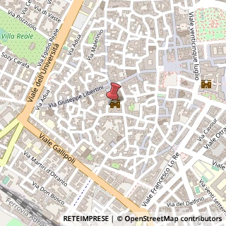 Mappa Via Giovanni Martini, 55, 73100 Lecce, Lecce (Puglia)